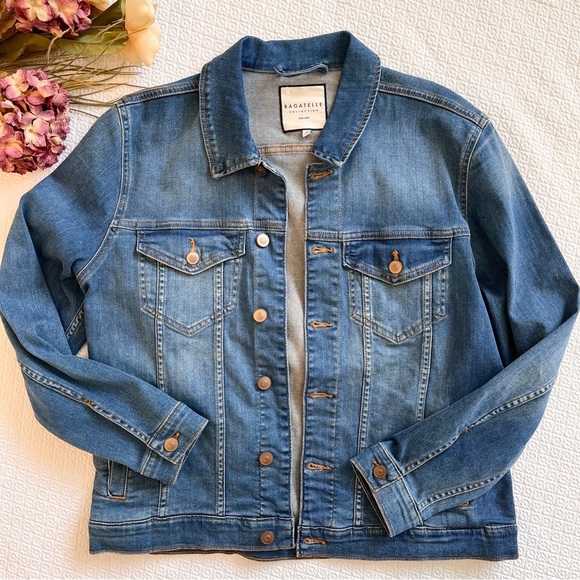 NWOT Bagatelle Denim Jean Jacket Size Medium - Picture 2 of 10